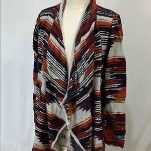 Lucky Brand Multicolor open front sweater